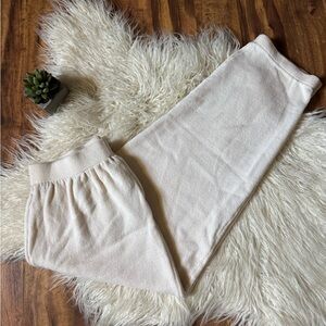 St John Santana Knit Jogger Pants Cream